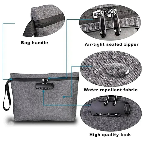 Smell Proof Bag with Combination Lock