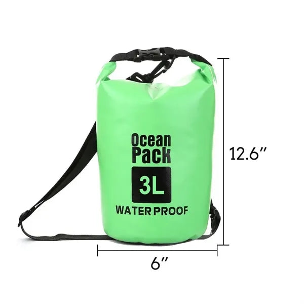 3L PVC Portable Beach Waterproof Shoulder Bags