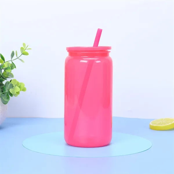 16oz Plastic Mug With Multiple Colors