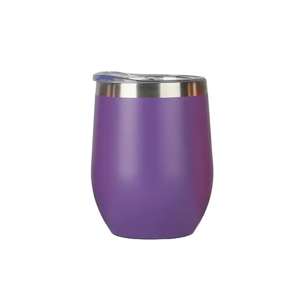 12oz Ovoid Vacuum Stemless Egg-Shaped Wine Tumbler