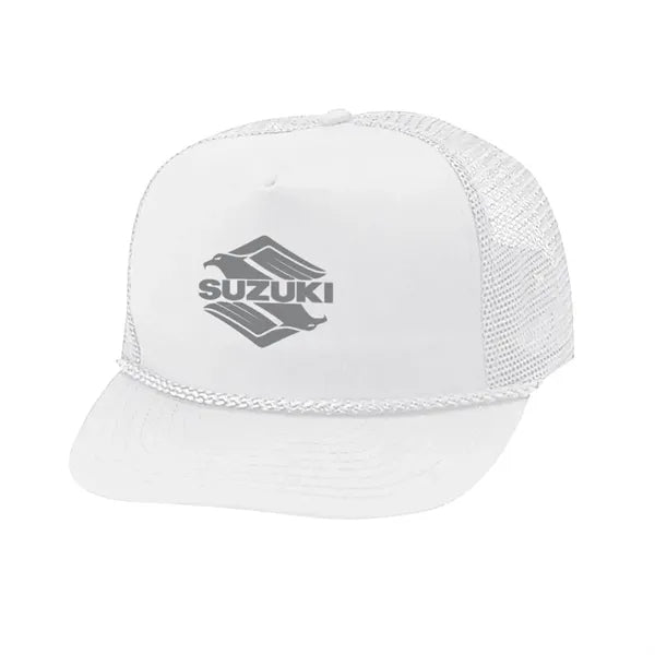 Structured Cotton Blend Twill Mesh Cap
