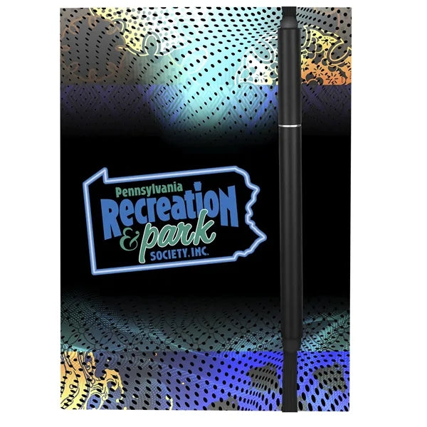 4" x 6" Perfect Paper Cover Notebook with Elastic Stylus Pen