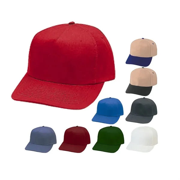 Structured Cotton Blend Twill Cap