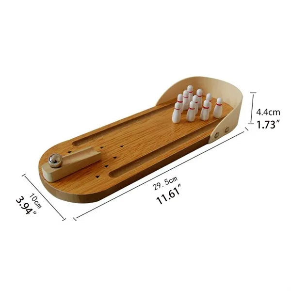 Tabletop Mini Bowling Game Set Fun Prank Gift