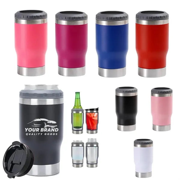 4In1 Travel Mug Warmer 14oz Can Beer Bottle