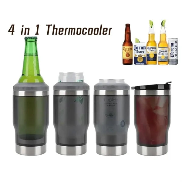 4In1 Travel Mug Warmer 14oz Can Beer Bottle