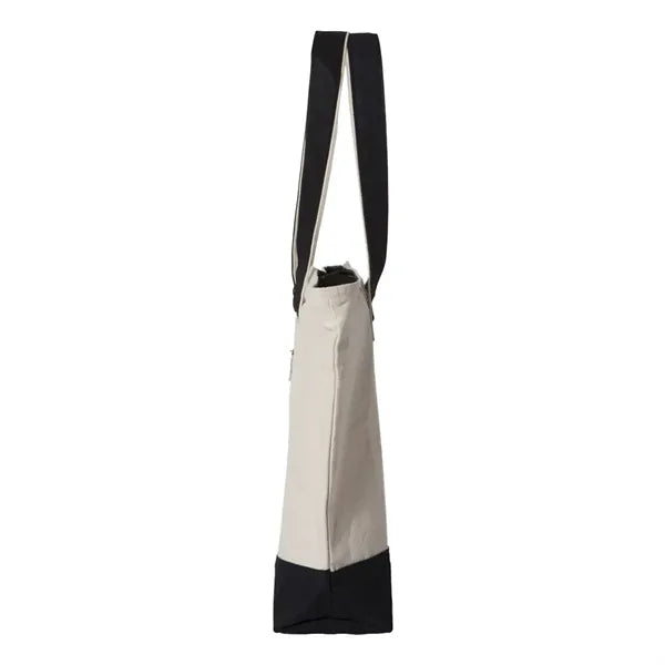 Cotton Canvas Zippered Boat Tote Bag