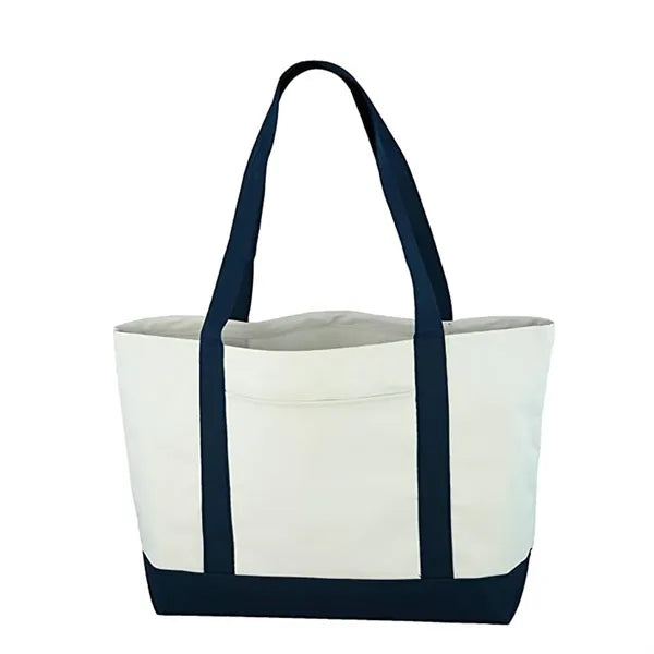 Canvas Tote Bag,Work Bag With Outer Pocket