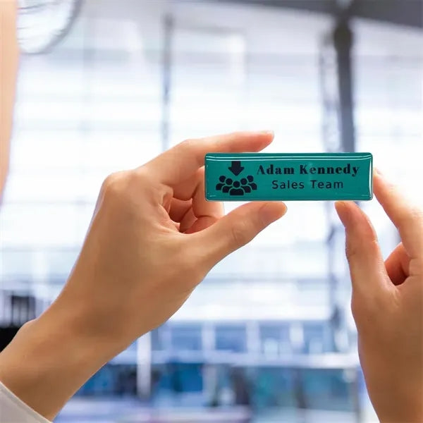 Full Color Acrylic Name Badge with Pin or Magnet