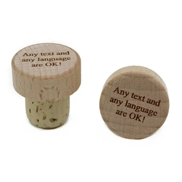 Engraved Wood Wine Stoppers