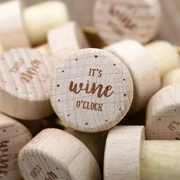 Engraved Wood Wine Stoppers