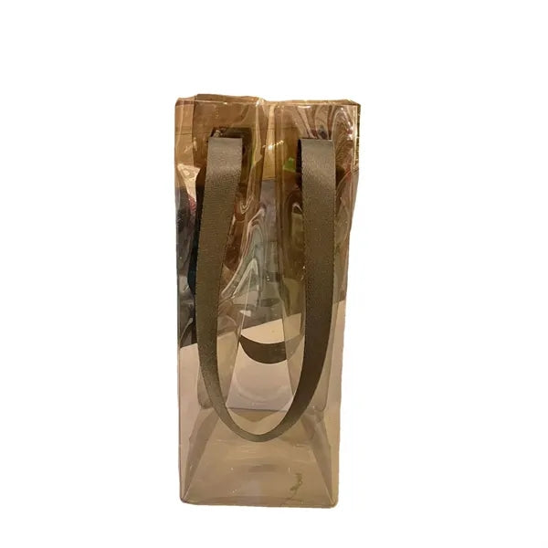 Transparent PVC Folding Clear Wine Bag