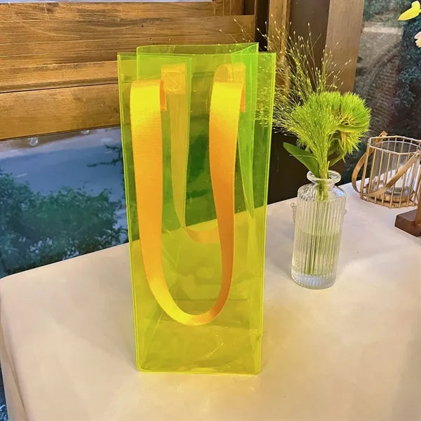 Transparent PVC Folding Clear Wine Bag