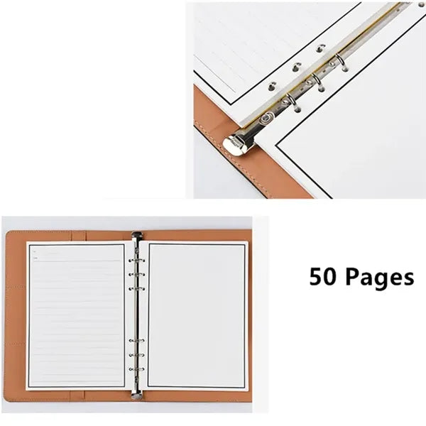 A5 PU Leather Erasable Repeat Writing Refillable Notebook