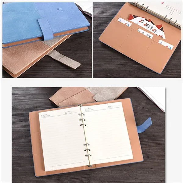 A5 PU Leather Erasable Repeat Writing Refillable Notebook