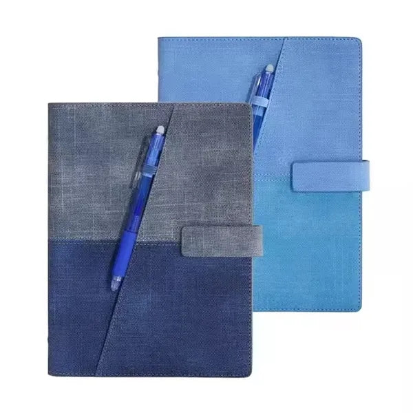 A5 PU Leather Erasable Repeat Writing Refillable Notebook