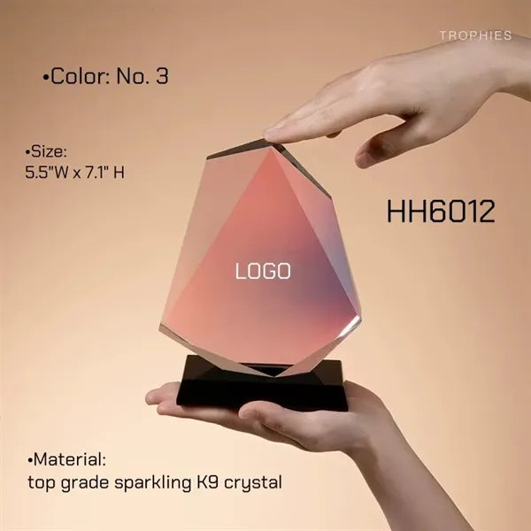 NEW Color Changing Crystal Trophy Award BULK