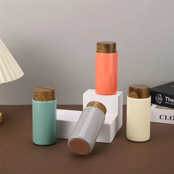 260ml Stainless Steel Water Bottle with Bamboo Lid