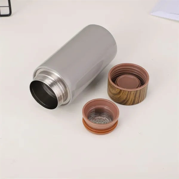 260ml Stainless Steel Water Bottle with Bamboo Lid