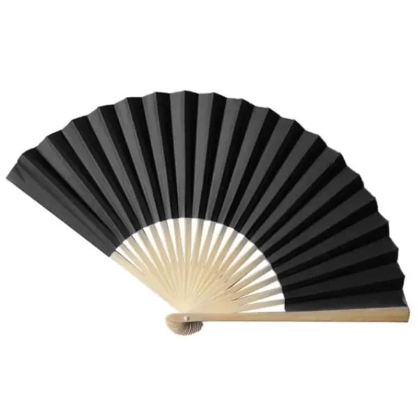 10 inch DIY Handheld Folding Full Color Paper Natural Bamboo