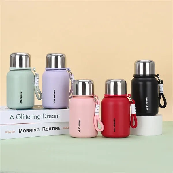 450ml Insulated Vacuum Flasks with Lid and Rope