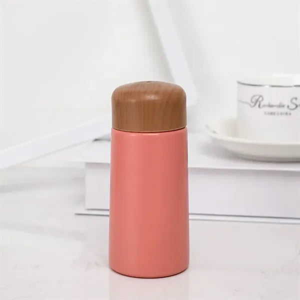 Mini 150ml Stainless Steel Water Bottle with Bamboo Lid