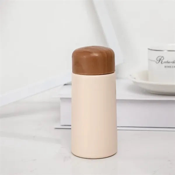 Mini 150ml Stainless Steel Water Bottle with Bamboo Lid