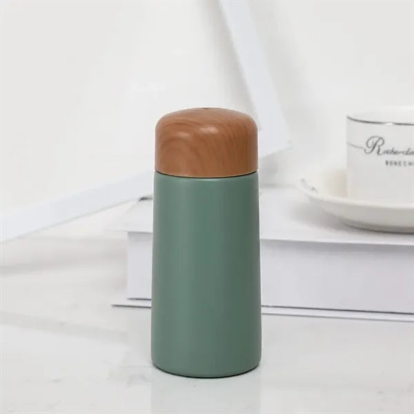 Mini 150ml Stainless Steel Water Bottle with Bamboo Lid