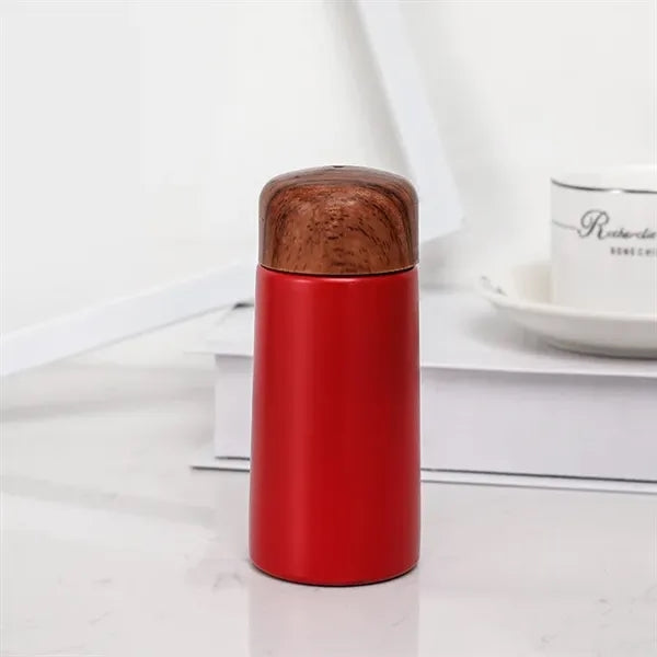 Mini 150ml Stainless Steel Water Bottle with Bamboo Lid