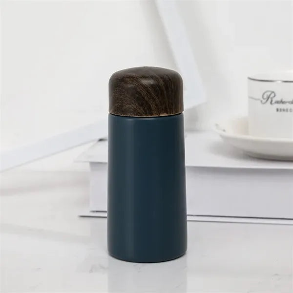 Mini 150ml Stainless Steel Water Bottle with Bamboo Lid