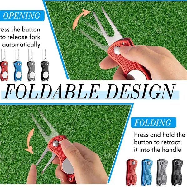 Collapsible Metal Golf Tool