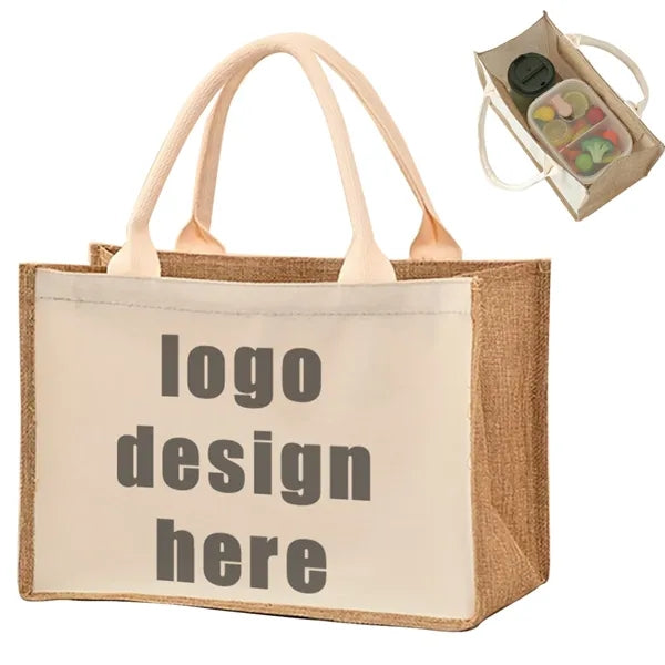 Canvas Jute Tote Wedding Supplies Valentines Birthday Gifts