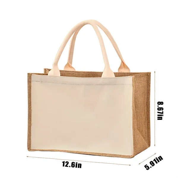 Canvas Jute Tote Wedding Supplies Valentines Birthday Gifts