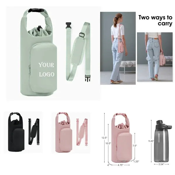 Portable thermos cup protective cover
