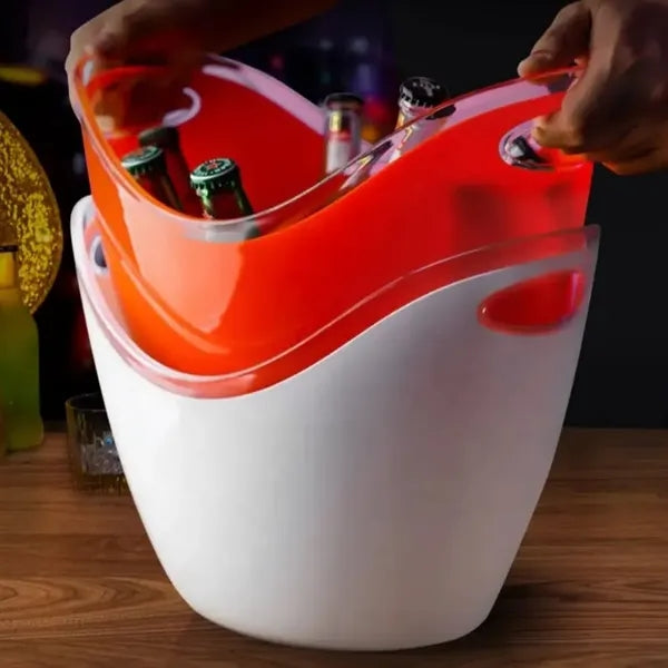 2 Gallons Plastic Beverage Tub Ice Bucket for Champagne