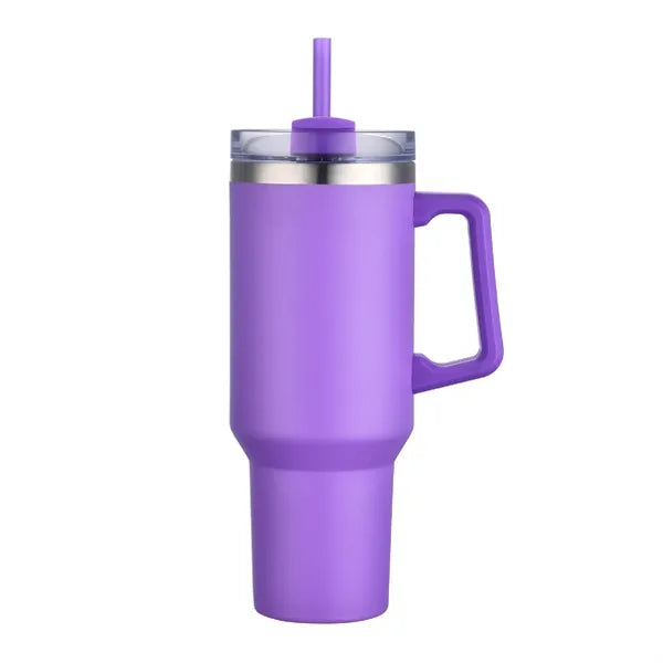 40oz. Travel Stainless Vacuum Insulated mug w/ handle