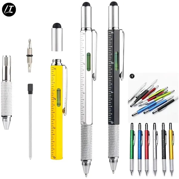 6 in 1 Multi Functional Engineer Tool Pen