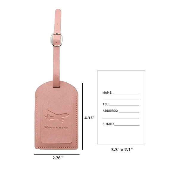 Travel PU Leather Luggage Tag