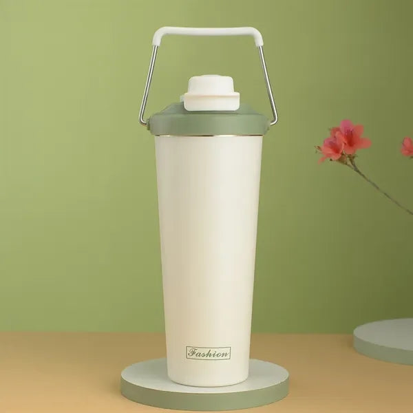 750ml Stainless Steel Vaccum Coffee Mug With Handle Lid