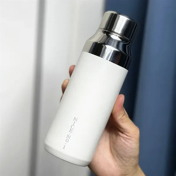 400ml Insulated Vacuum Water Bottle with Mirror Surface Lid