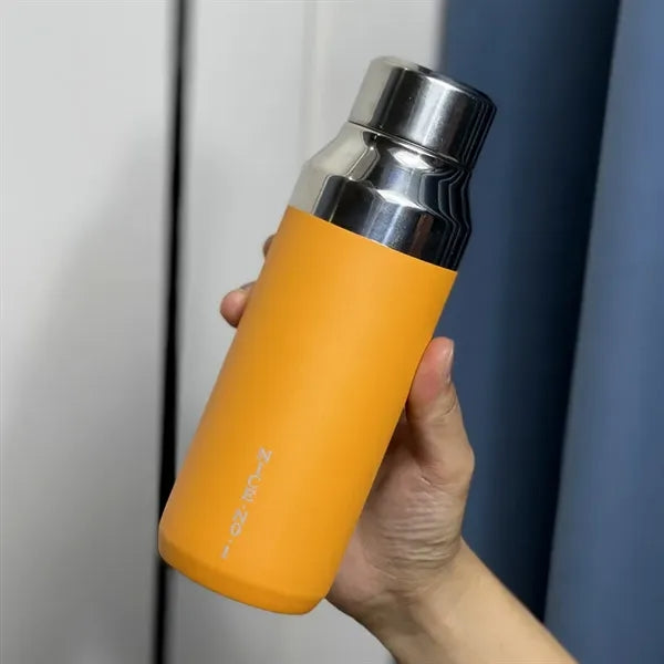 400ml Insulated Vacuum Water Bottle with Mirror Surface Lid