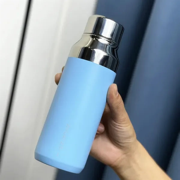 400ml Insulated Vacuum Water Bottle with Mirror Surface Lid
