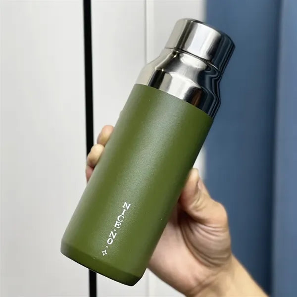 400ml Insulated Vacuum Water Bottle with Mirror Surface Lid