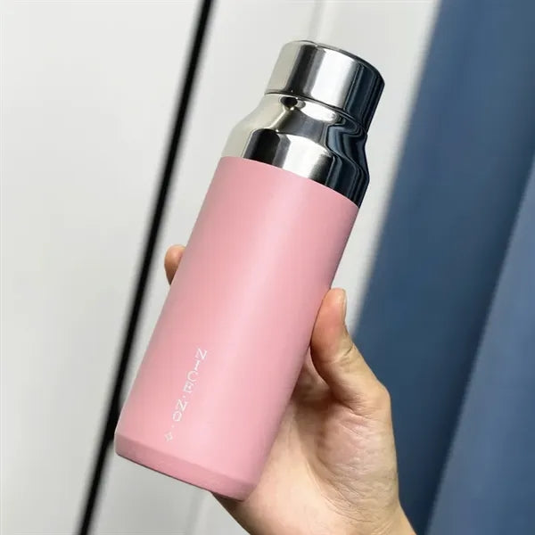 400ml Insulated Vacuum Water Bottle with Mirror Surface Lid