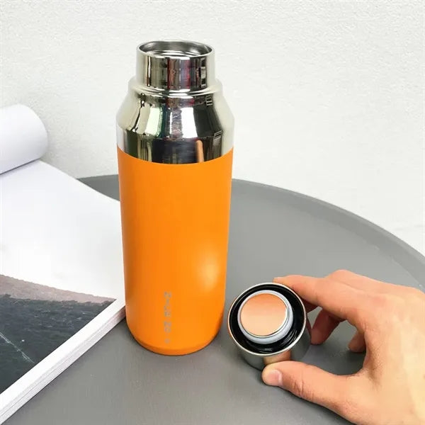 400ml Insulated Vacuum Water Bottle with Mirror Surface Lid