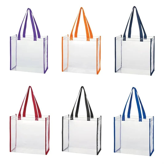 Clear PVC Stadium Tote Bag