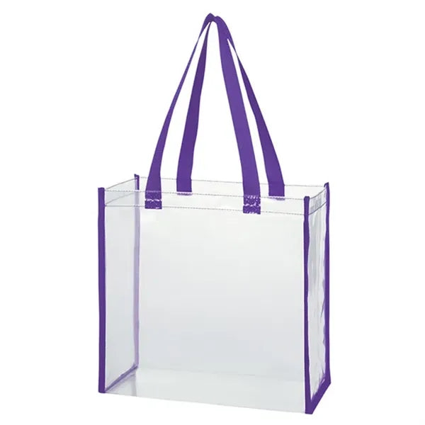 Clear PVC Stadium Tote Bag