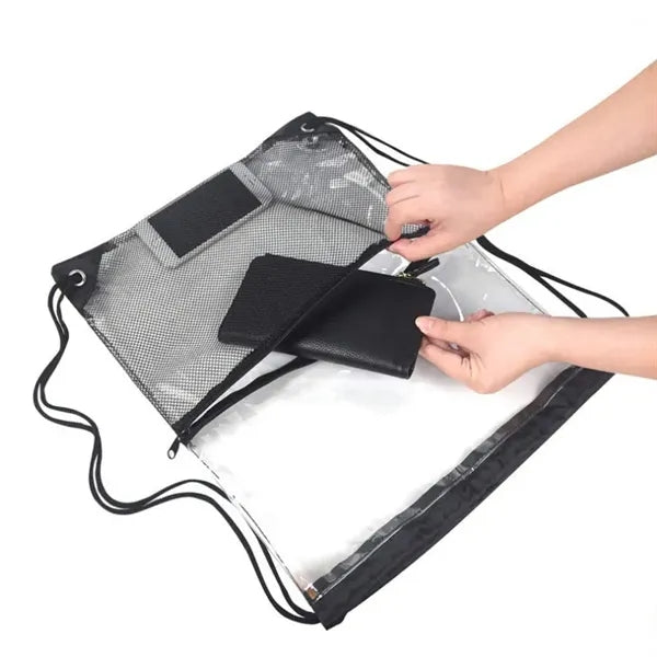 PVC With Mesh Pockets Backpack