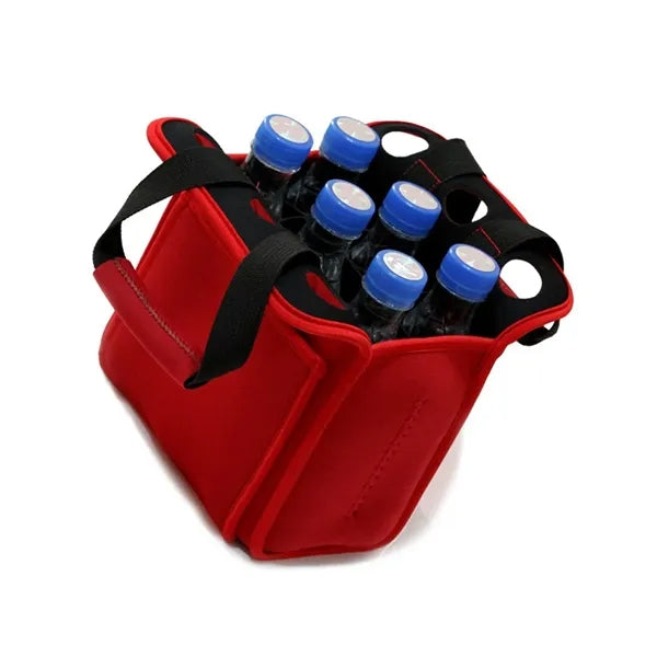 6 Bottles Pack Neoprene Beverage Tote Bag Beer Cover Sleeve