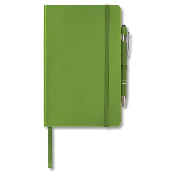 Soft Touch Journal with Pen Set-(5" X 7")full Color